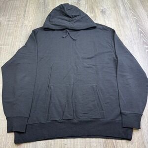 Icebreaker Mens Black Kangaroo Pocket Long Sleeve Pullover Hoodie Size XL